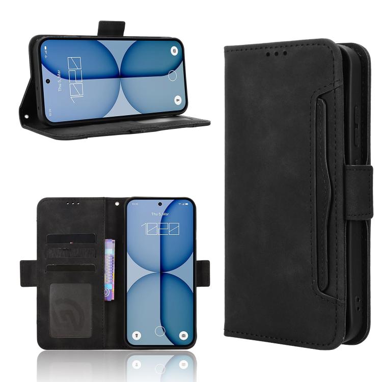 Skin Feel Calf Texture Card Slots PU Leather Phone Case - For Nothing Phone (4a) / (4a) Pro / (3) / (3a) Lite