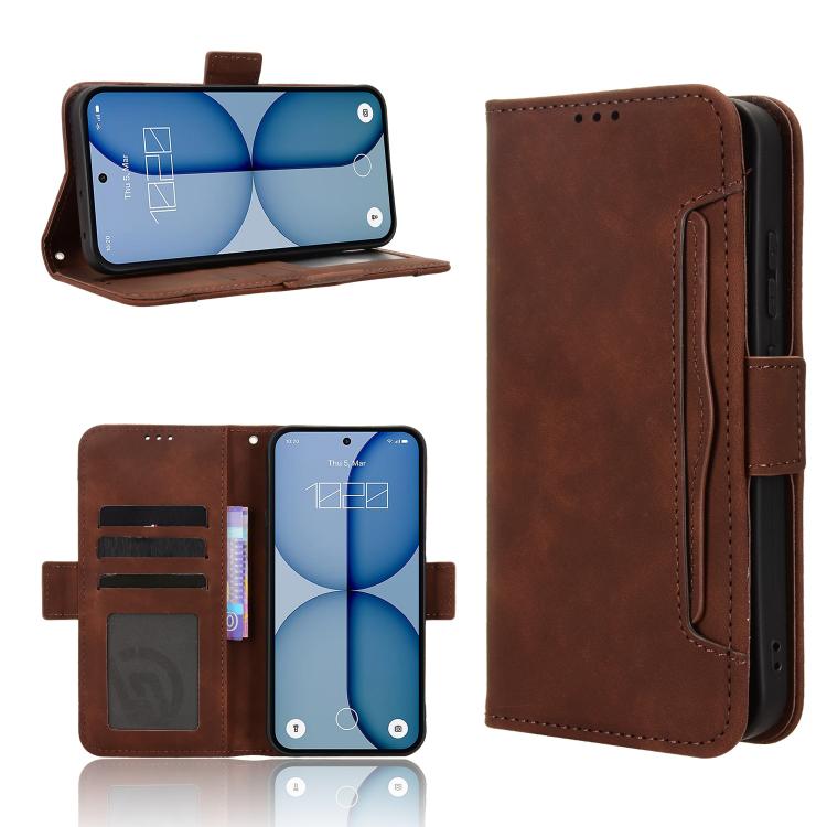 Skin Feel Calf Texture Card Slots PU Leather Phone Case - For Nothing Phone (4a) / (4a) Pro / (3) / (3a) Lite