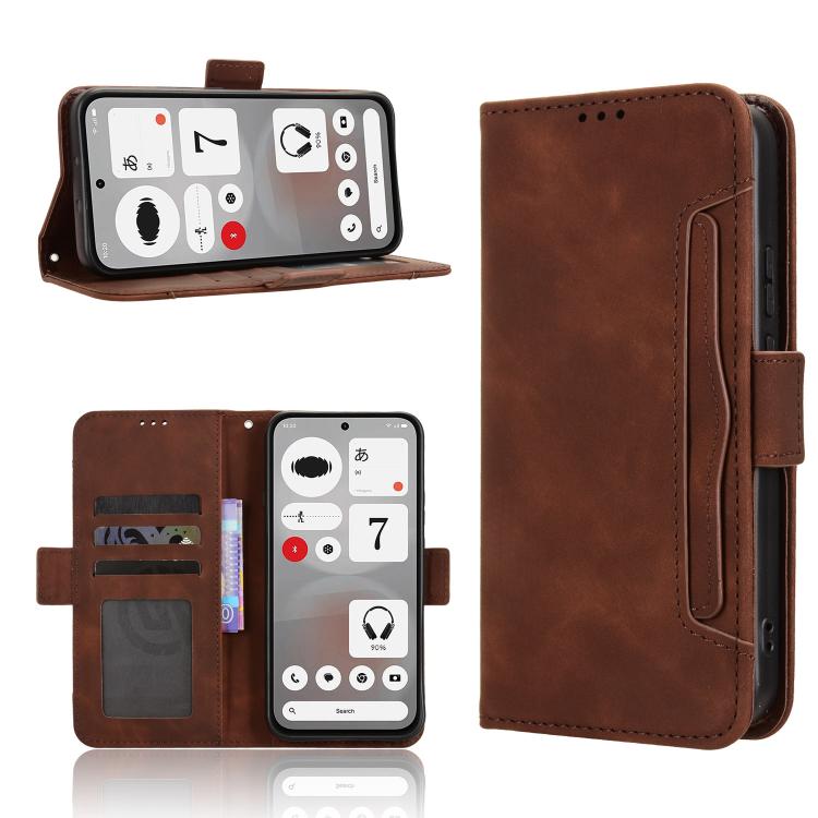 Skin Feel Calf Texture Card Slots PU Leather Phone Case - For Nothing Phone (4a) / (4a) Pro / (3) / (3a) Lite