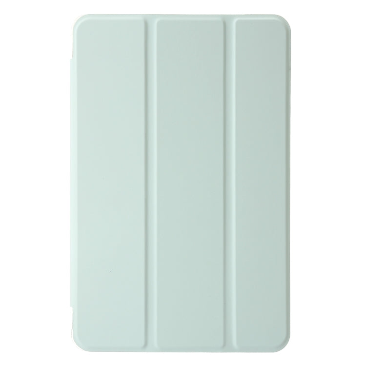 3-Fold Clear Acrylic PU Leather Tablet Case - For Samsung Galaxy Tab S10 FE / S9 FE / S9 / S10 FE+ / S10 Ultra