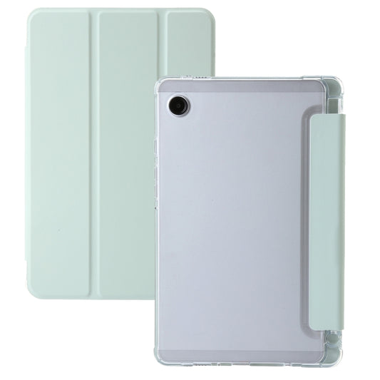 3-Fold Clear Acrylic PU Leather Tablet Case - For Samsung Galaxy Tab A9 / S9 Ultra / S8 Ultra / S9+
