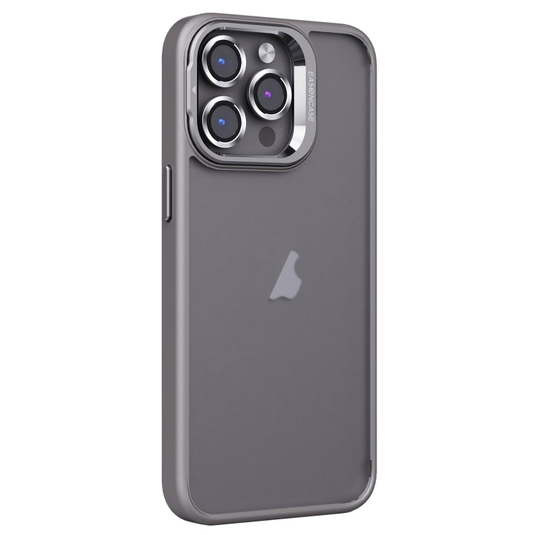 Invisible Lens Holder PC + TPU Frosted Phone Case (Grey) - For iPhone 15 / 14 / 13 Series - Mos Accessories