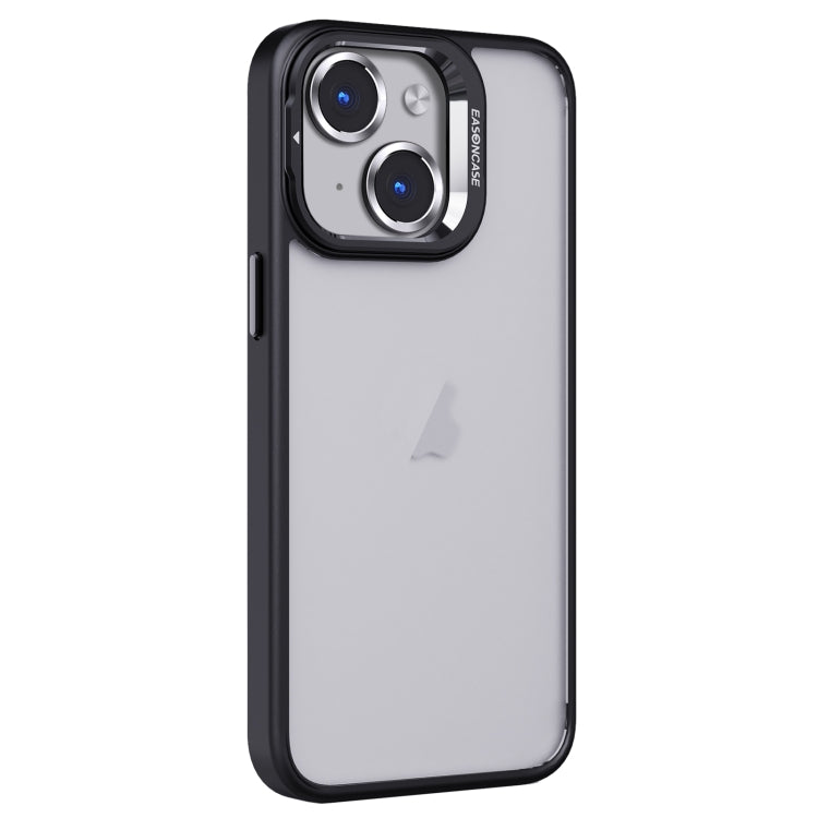 Invisible Lens Holder PC + TPU Frosted Phone Case (Black) - For iPhone 15 / 14 / 13 Series - Mos Accessories