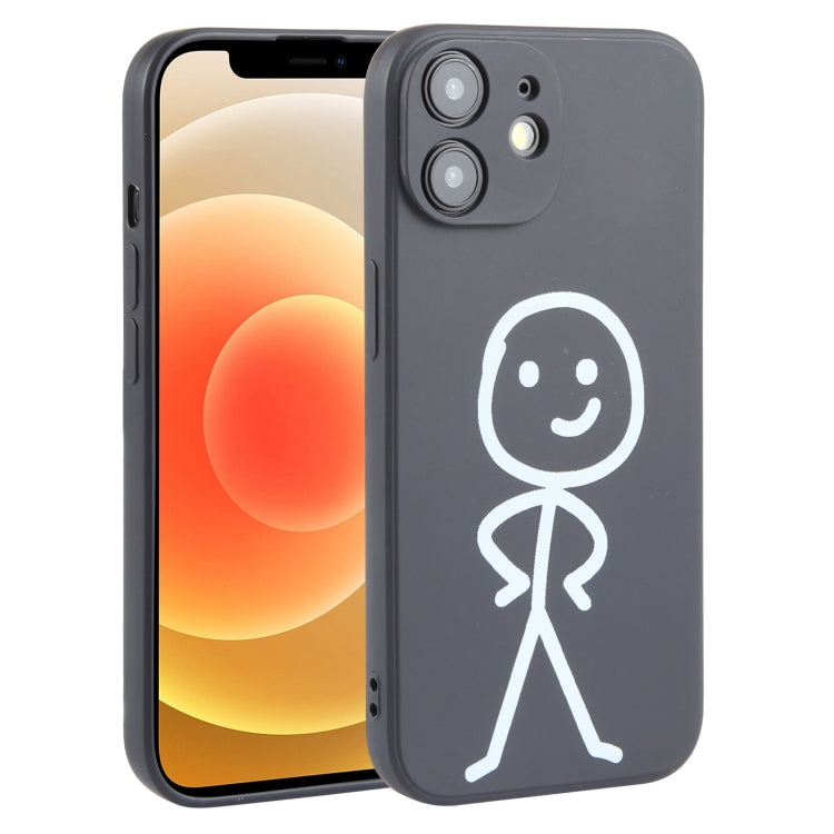 Stickman Pattern Liquid Silicone Phone Case, For iPhone 15 Pro Max, For iPhone 15 Pro, For iPhone 15 Plus, For iPhone 15, For iPhone 14 Plus, For iPhone 14, For iPhone 14 Pro, For iPhone 14 Pro Max, For iPhone SE 2022 / SE 2020, For iPhone 13 Pro Max