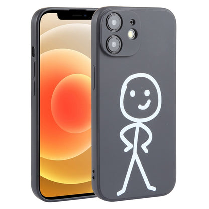 Stickman Pattern Liquid Silicone Phone Case, For iPhone 15 Pro Max, For iPhone 15 Pro, For iPhone 15 Plus, For iPhone 15, For iPhone 14 Plus, For iPhone 14, For iPhone 14 Pro, For iPhone 14 Pro Max, For iPhone SE 2022 / SE 2020, For iPhone 13 Pro Max