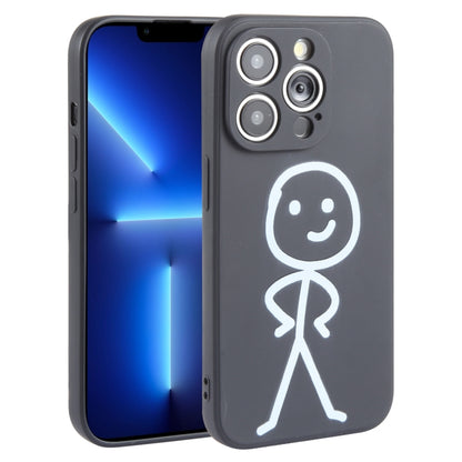 Stickman Pattern Liquid Silicone Phone Case, For iPhone 15 Pro Max, For iPhone 15 Pro, For iPhone 15 Plus, For iPhone 15, For iPhone 14 Plus, For iPhone 14, For iPhone 14 Pro, For iPhone 14 Pro Max, For iPhone SE 2022 / SE 2020, For iPhone 13 Pro Max