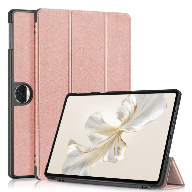 Custer Pure Colour 3-Fold PU Leather Tablet Case - For Honor Pad X9a / V9 / X8a / 9