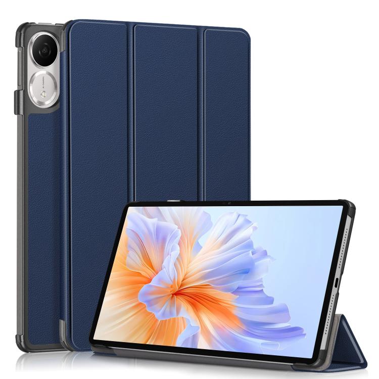 Custer Pure Colour 3-Fold PU Leather Tablet Case - For Honor Pad X9a / V9 / X8a / 9