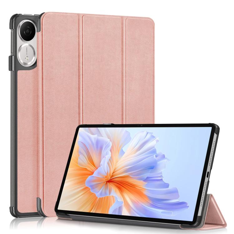 Custer Pure Colour 3-Fold PU Leather Tablet Case - For Honor Pad X9a / V9 / X8a / 9