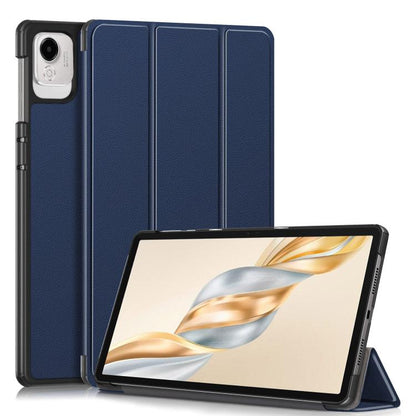 Custer Pure Colour 3-Fold PU Leather Tablet Case - For Honor Pad X9a / V9 / X8a / 9