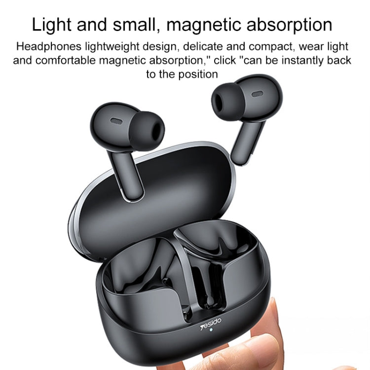 Yesido TWS26 TWS Wireless Bluetooth Earphone - Black - MosAccessories.co.uk