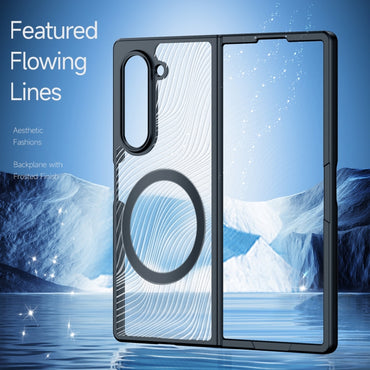 Dux Ducis Aimo Mag Series TPU + PC MagSafe Frosted Feel Black Case - For Samsung Galaxy Z Fold6 - MosAccessories.co.uk