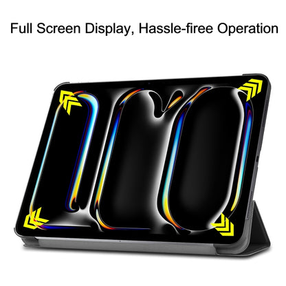 Custer Pure Colour 3-Fold Holder Smart PU Leather Tablet Case - For iPad Pro 13 (2025/24) / iPad Air 13 (2025/24)