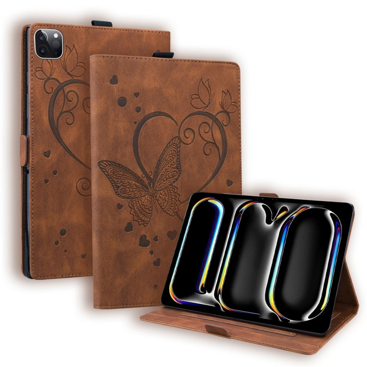 Love Butterfly Embossed PU Leather iPad Pro 11 / 13 (2024) Case