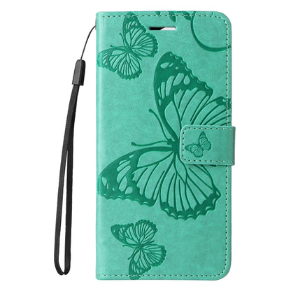 3D Butterfly Embossed Pattern Flip PU Leather Phone Case - For iPhone 16e