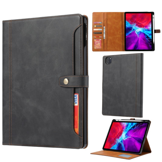 Calf Texture Double Fold Clasp Horizontal Flip PU Leather Smart iPad Pro 11 / 13 (2024) Case