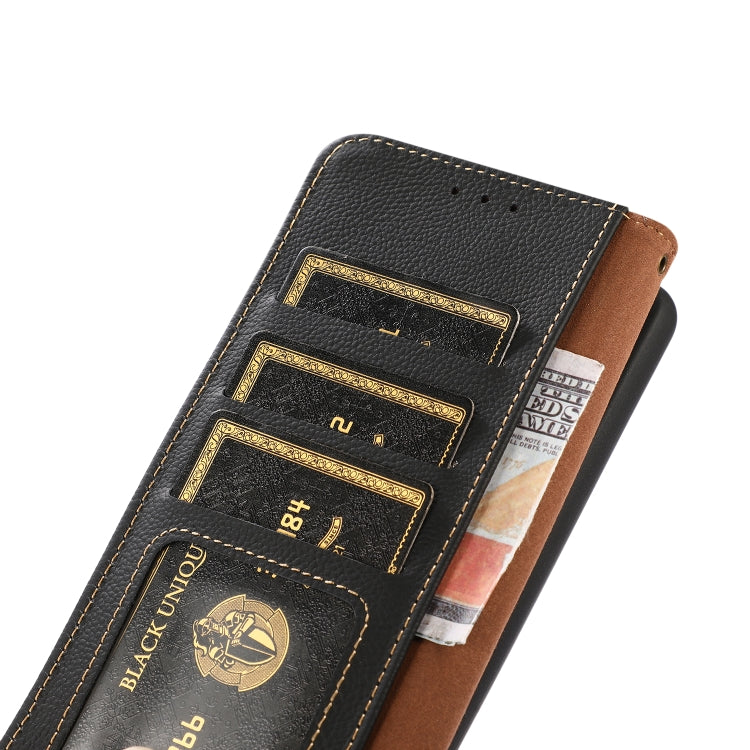 KHAZNEH Custer Genuine Leather RFID Phone Case - For iPhone 16 Series