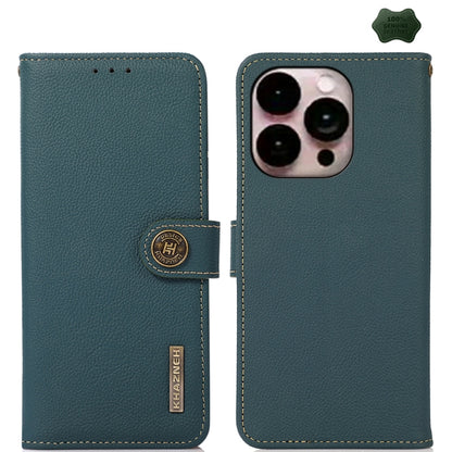 KHAZNEH Custer Genuine Leather RFID Phone Case - For iPhone 17 & 16 Series