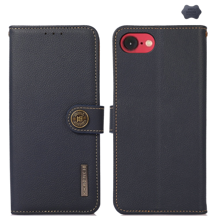 KHAZNEH Custer Genuine Leather RFID Phone Case - For iPhone 16 Series