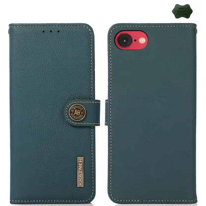 KHAZNEH Custer Genuine Leather RFID Phone Case - For iPhone 16 Series