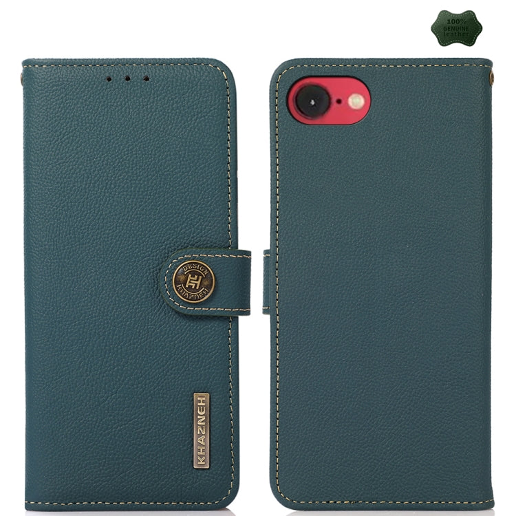 KHAZNEH Custer Genuine Leather RFID Phone Case - For iPhone 17 & 16 Series