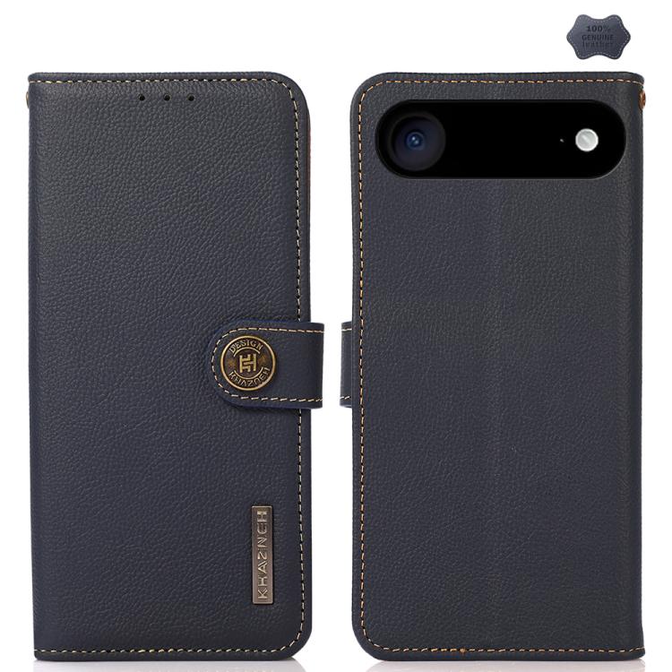 KHAZNEH Custer Genuine Leather RFID Phone Case - For iPhone 17 & 16 Series