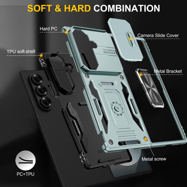 Armor PC + TPU Camera Shield Phone Case - For Samsung Galaxy Z Flip6 / Fold6