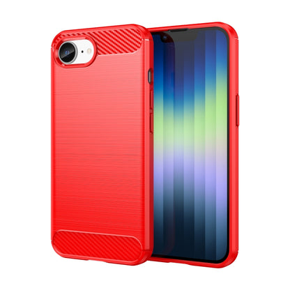 Brushed Texture Carbon Fiber TPU Phone Case - For iPhone 16 Series