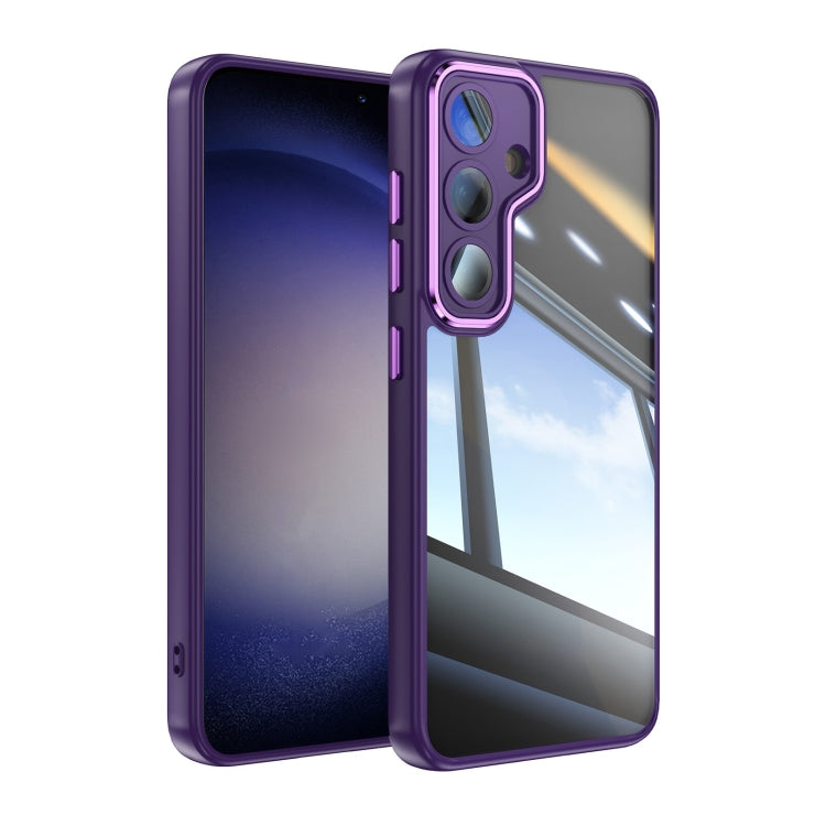 Acrylic Hybrid TPU Armor Shockproof Phone Case - For Samsung Galaxy S25 Edge / S25 / S25+