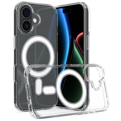 MagSafe Clear Acrylic PC Hybrid TPU Phone Case - For iPhone 17 / 16 Series / Air