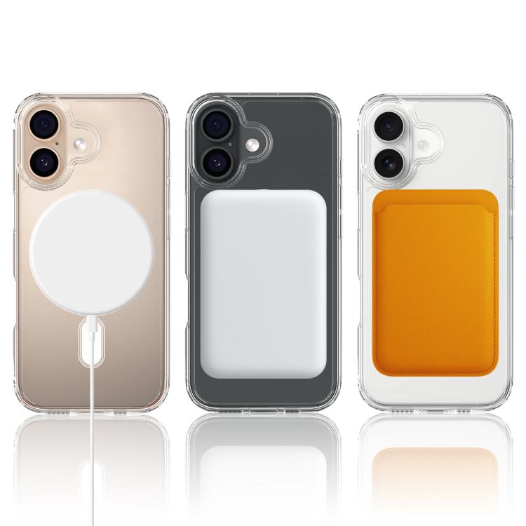 MagSafe Clear Acrylic PC Hybrid TPU Phone Case - For iPhone 17 / 16 Series / Air