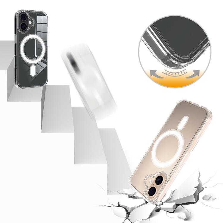 MagSafe Clear Acrylic PC Hybrid TPU Phone Case - For iPhone 17 / 16 Series / Air