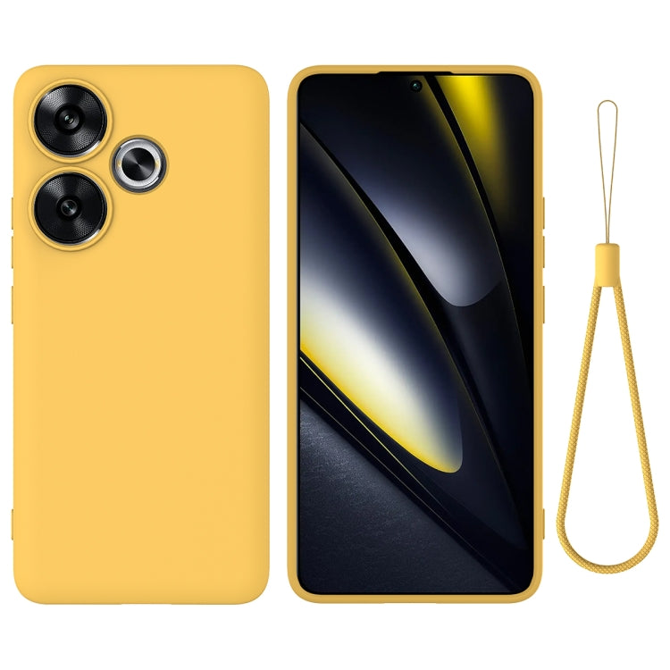 Solid Colour Liquid Silicone Phone Case - For Xiaomi Poco M6 Plus / 14 Civi / Civi 4 Pro / Poco F6