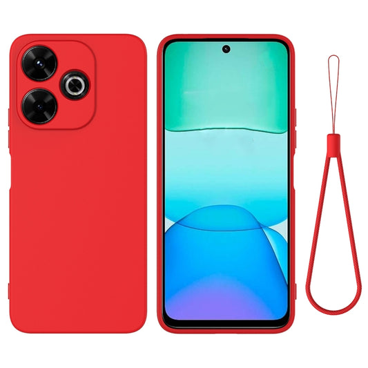 Solid Colour Liquid Silicone Phone Case - For Xiaomi Poco M6 Plus / 14 Civi / Civi 4 Pro / Poco F6