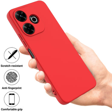 Solid Colour Liquid Silicone Phone Case - For Xiaomi Poco M6 Plus / 14 Civi / Civi 4 Pro / Poco F6