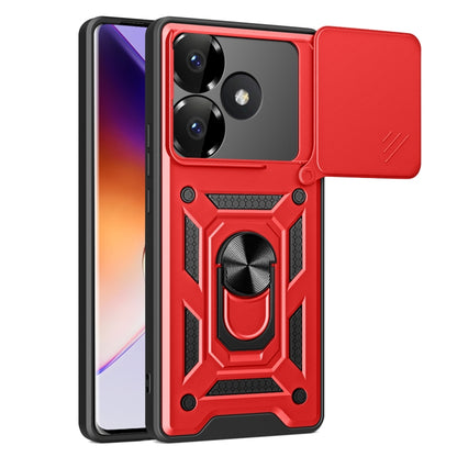 Sliding Camera Cover Design TPU Hybrid PC Phone Case - For Xiaomi 14T 5G / Poco F6 / Poco F6 Pro