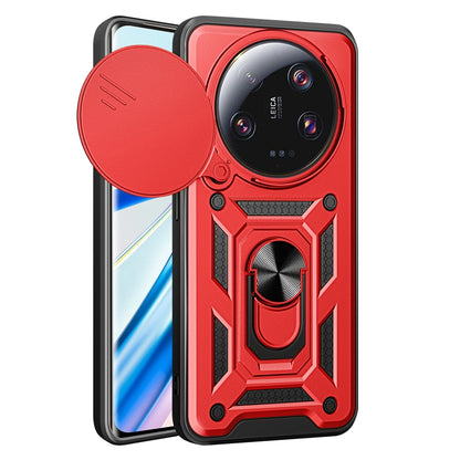 Sliding Camera Cover Design TPU Hybrid PC Phone Case - For Xiaomi 13 Ultra