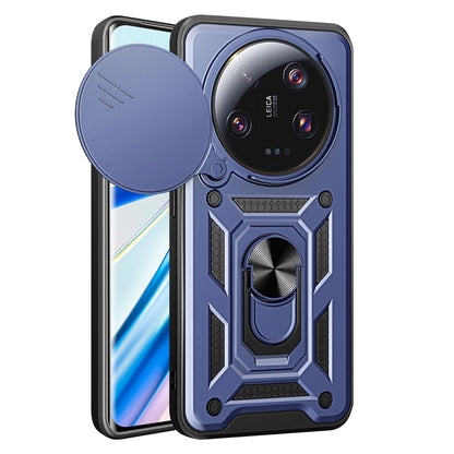 Sliding Camera Cover Design TPU Hybrid PC Phone Case - For Xiaomi 13 Ultra
