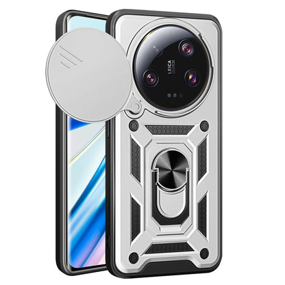 Sliding Camera Cover Design TPU Hybrid PC Phone Case - For Xiaomi 13 Ultra