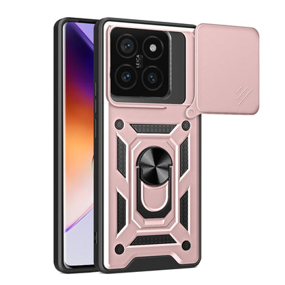 Sliding Camera Cover Design TPU Hybrid PC Phone Case - For Xiaomi 15 Pro / 15 / 14T Pro 5G