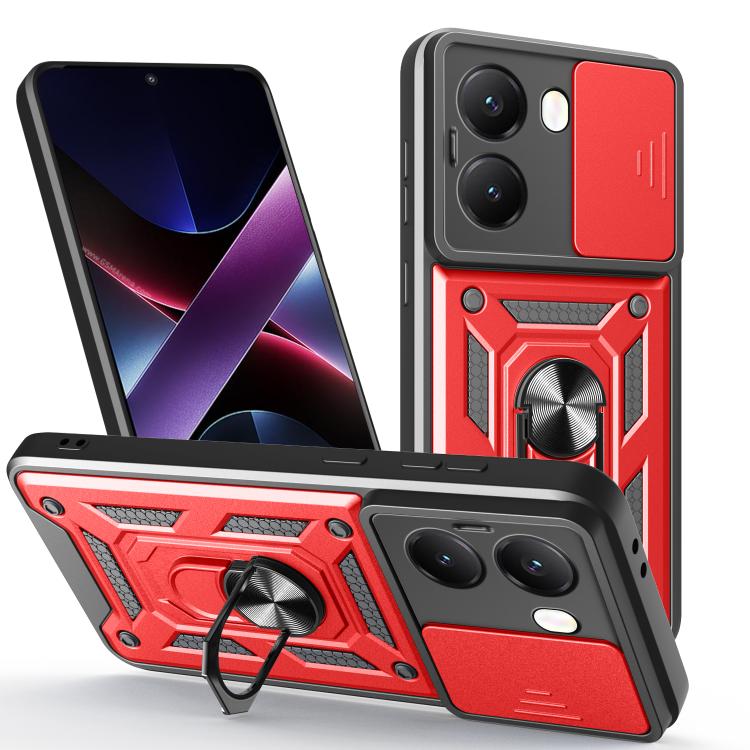 Sliding Camera Cover Design TPU Hybrid PC Phone Case - For Xiaomi 15 Ultra / Poco X7 Pro 5G Global / Poco M7 Pro 5G