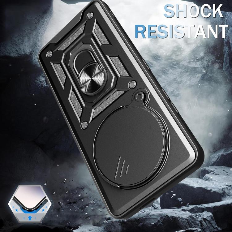 Sliding Camera Cover Design TPU Hybrid PC Phone Case - For Xiaomi 15 Ultra / Poco X7 Pro 5G Global / Poco M7 Pro 5G