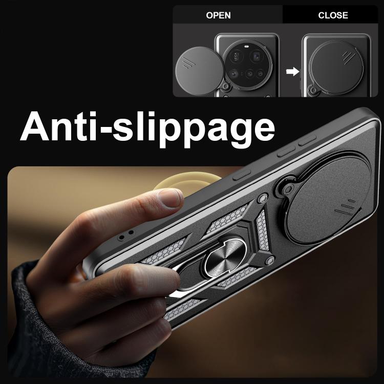Sliding Camera Cover Design TPU Hybrid PC Phone Case - For Xiaomi 15 Ultra / Poco X7 Pro 5G Global / Poco M7 Pro 5G
