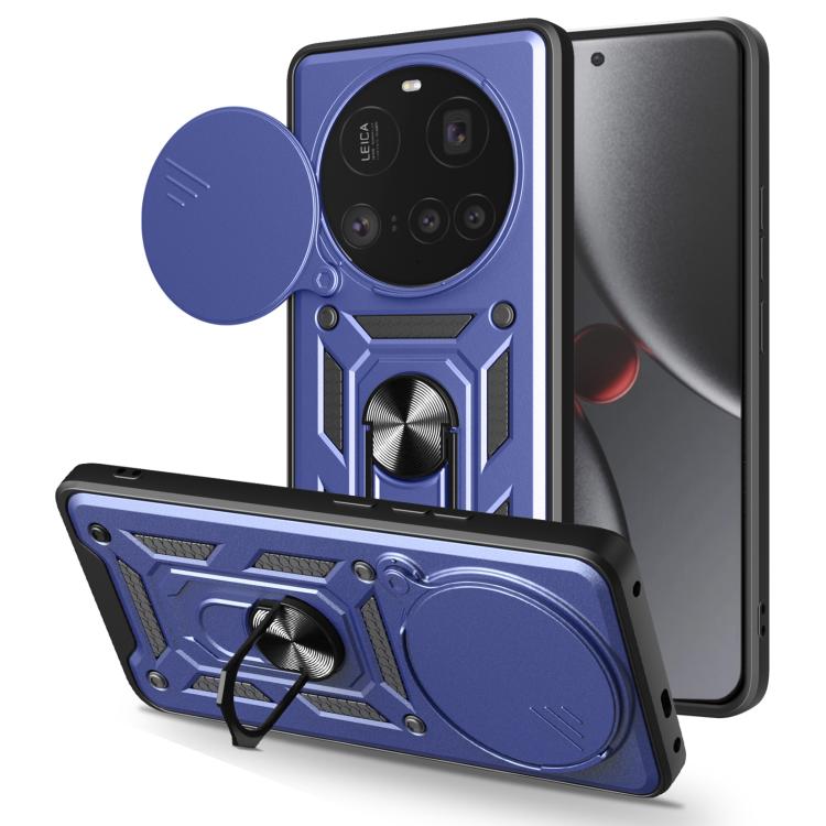 Sliding Camera Cover Design TPU Hybrid PC Phone Case - For Xiaomi 15 Ultra / Poco X7 Pro 5G Global / Poco M7 Pro 5G
