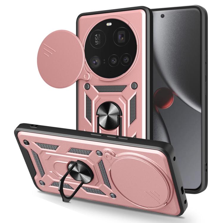 Sliding Camera Cover Design TPU Hybrid PC Phone Case - For Xiaomi 15 Ultra / Poco X7 Pro 5G Global / Poco M7 Pro 5G
