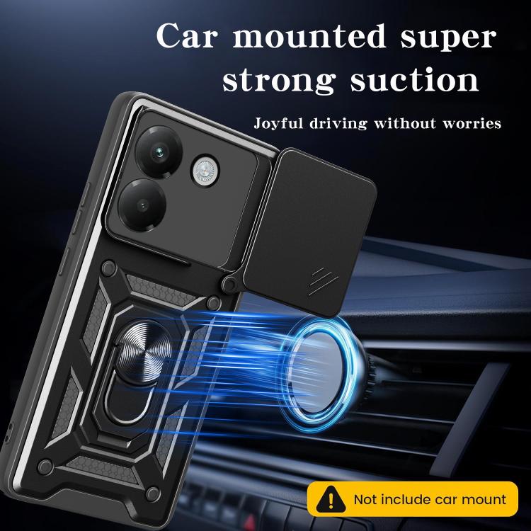 Sliding Camera Cover Design TPU Hybrid PC Phone Case - For Xiaomi 15 Pro / 15 / 14T Pro 5G