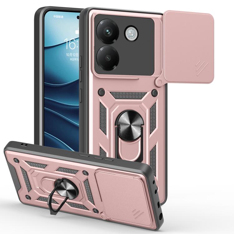 Sliding Camera Cover Design TPU Hybrid PC Phone Case - For Xiaomi 15 Ultra / Poco X7 Pro 5G Global / Poco M7 Pro 5G