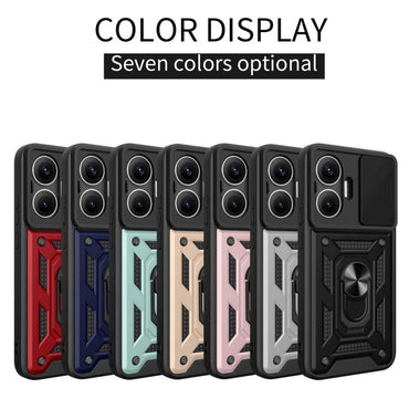 Sliding Camera Cover Design TPU Hybrid PC Phone Case - For Xiaomi 15 Ultra / Poco X7 Pro 5G Global / Poco M7 Pro 5G