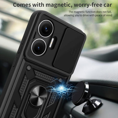 Sliding Camera Cover Design TPU Hybrid PC Phone Case - For Xiaomi 15 Ultra / Poco X7 Pro 5G Global / Poco M7 Pro 5G