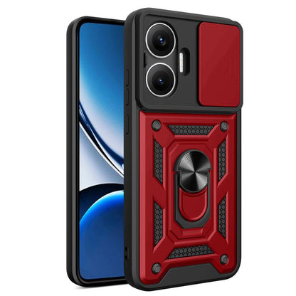 Sliding Camera Cover Design TPU Hybrid PC Phone Case - For Xiaomi 15 Ultra / Poco X7 Pro 5G Global / Poco M7 Pro 5G